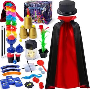 PATIFEED Kids Magic Kit with Magician Costume, Hat, Wand in Saudi Arabia