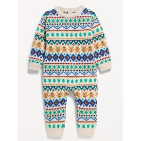 Old Navy Long-Sleeve Fair Isle Sweater One-Piece for Baby - Fairisle Multistripe in Kuwait