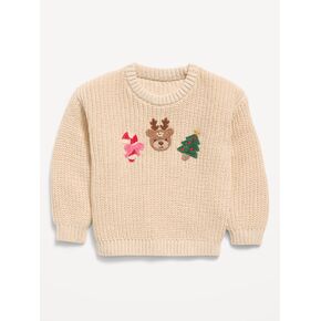 Old Navy Long-Sleeve Graphic Sweater for Baby - Holiday Icons in Kuwait
