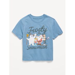 Old Navy Frosty the Snowman™ Oversized Unisex Graphic T-Shirt for Toddler - Naturalist Blue in Kuwait
