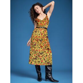Old Navy Old Navy x Altuzarra Velvet Maxi Dress - Forsythia Yellow in Saudi Arabia