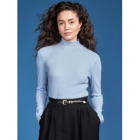 Old Navy Old Navy x Altuzarra Long-Sleeve Ribbed Fitted Top - Sky Maintenance in Saudi Arabia