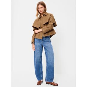 Old Navy Twill Cape Jacket - BROWN TRUFFLE in Kuwait