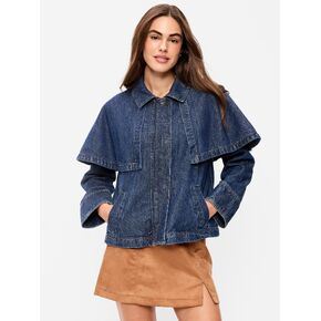 Old Navy Denim Cape Jacket - Dark Wash in Kuwait