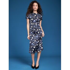 Old Navy Old Navy x Altuzarra Midi Tea Dress - Blue Floral in Saudi Arabia