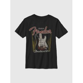 Old Navy Fender Fender Madeworn Graphic T-Shirt for Kids - BLACK in Saudi Arabia