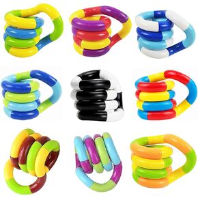 Fidget Toys 9 Pack Fidget Twist Toys Kids Stocking Stuffers Easter Gifts for Kids Party Favors Autism Autistic Children Adults Stress Relief Sensory Toy ADHD Toys in Kuwait