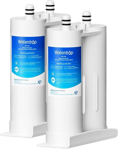 Waterdrop Refrigerator Water Filter Replacement for EWF01, FC-300, FC300, EFF-6018A, 241988703, 2 Filters in Kuwait