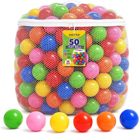 Ball Pit Balls, Bright & Pastel Multicolor Plastic Balls For Kids in Kuwait