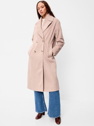 Old Navy Oversized Longline Overcoat - Oatmeal in Kuwait