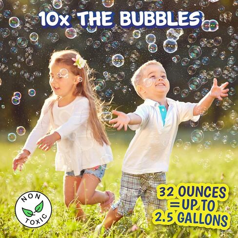 Maxx Bubbles 32 Oz Bubble Solution Concentrate - Non-Toxic, Dye Free in Kuwait
