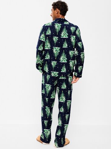 Old Navy Flannel Pajama Set for Men - Christmas Trees (Match the Fam!) in Kuwait