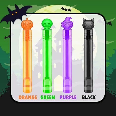 Halloween Treats Non Candy for Toddlers 24-300 PCS, Mini Bubble Wands Prizes Toys Gifts Bags for Kids, Small Halloween Birthday Classroom Party Basket Goody Bag Stuffer Trinkets Stuff for Boys Girls in Kuwait
