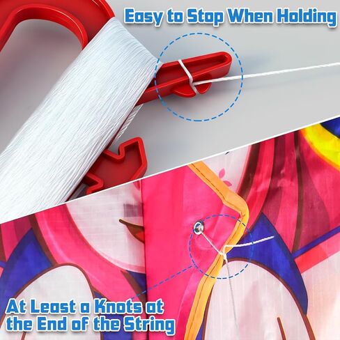 YongnKids Kite String Winder with D Shape Handle for Kids Adults,100 Meter/ 328 ft Kite Line for Replacement Winding Reel Grip Spool in Kuwait
