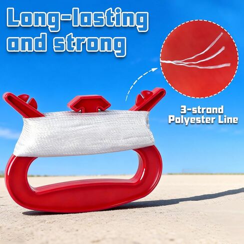 YongnKids Kite String Winder with D Shape Handle for Kids Adults,100 Meter/ 328 ft Kite Line for Replacement Winding Reel Grip Spool in Kuwait