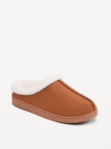 Old Navy Faux-Suede Clog Slippers for Men - Baltic Amber in Kuwait