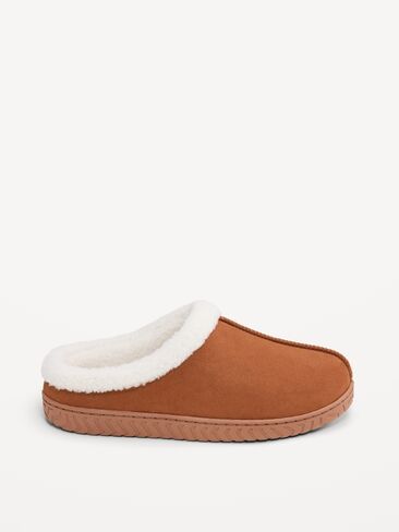 Old Navy Faux-Suede Clog Slippers for Men - Baltic Amber in Kuwait