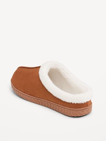 Old Navy Faux-Suede Clog Slippers for Men - Baltic Amber in Kuwait
