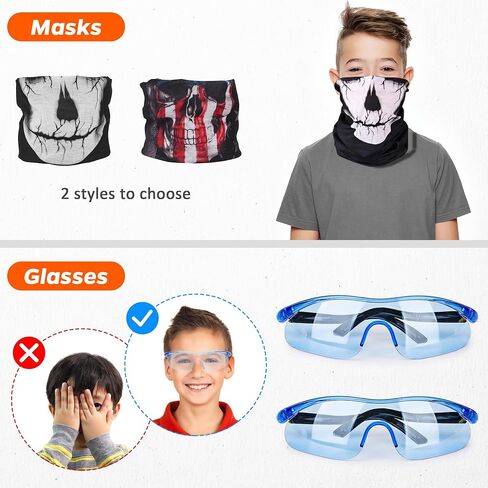 Fun Kids Tactical Vest Kit for Nerf Guns with 2-Pack Gift Set for Boys 4-12 in Kuwait