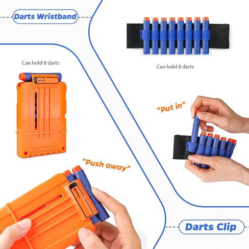 KKONES Kids Nerf Guns Tactical Vest Kit Darts Pouch Clips Mask Glasses in Kuwait