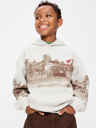 Old Navy Ford Bronco™ Oversized Gender-Neutral Pullover Hoodie for Kids - Plucky Wishbone in Kuwait