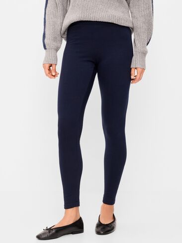 Old Navy High-Waisted Fleece-Lined Leggings - In the Navy in Kuwait
