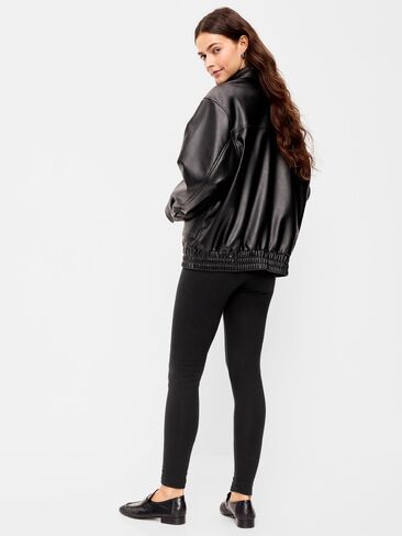 Old Navy High-Waisted Fleece-Lined Leggings - Black Jack in Kuwait