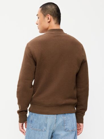 Old Navy Quilted Fleece Bomber Jacket - Dark Walnut in Kuwait