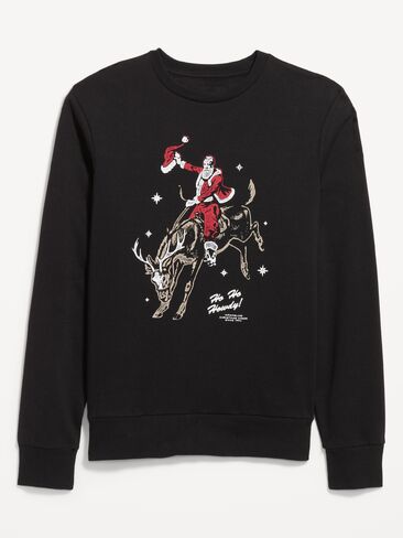 Old Navy Graphic Crew-Neck Sweatshirt - Black Jack in Kuwait