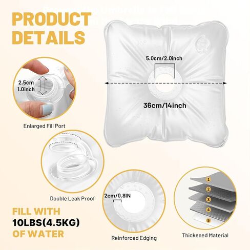 2 Pack Water Weight Bags for Balloon Column Stand and Balloon Arch in Saudi Arabia