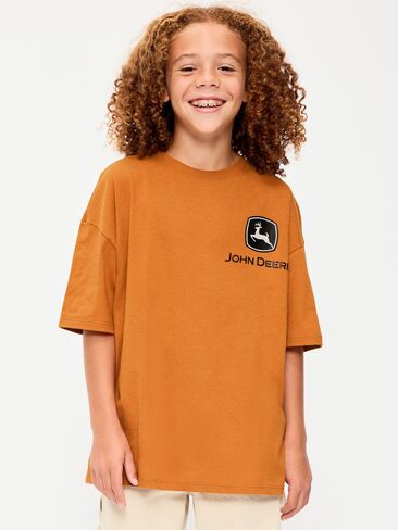 Old Navy John Deere™ Oversized Gender-Neutral T-Shirt for Kids - Gingerade in Kuwait