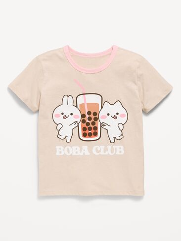 Old Navy Mimi & Neko® Graphic T-Shirt for Girls - Wish Bone in Kuwait