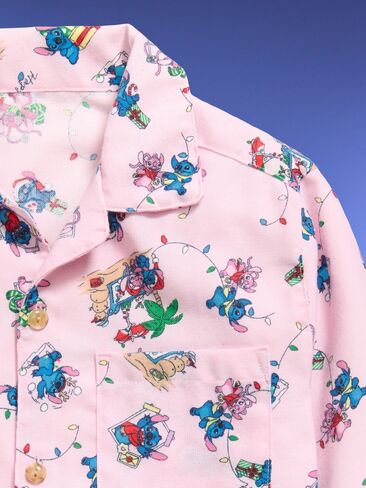 Old Navy Old Navy x Disney Stitch & Angel Gender-Neutral Pajama Set for Kids - Stitch & Angel Pink in Kuwait