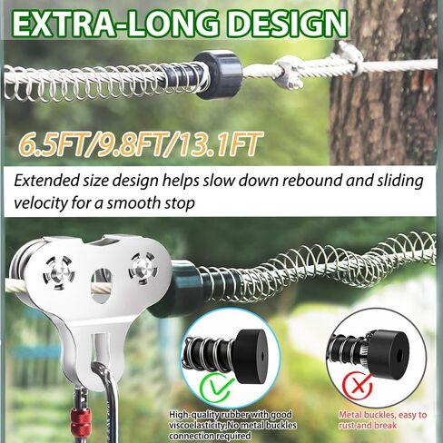 80FT Zip Line Kit for Backyard and Zipline Seat for Kids and Adults in Saudi Arabia