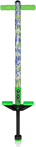 Flybar Jolt Pogo Stick for Kids, Perfect for Beginners w/Foam-Covered Metal Frame, Handles & Padding, Non-Slip Foot Pads, Wide Tip, Outdoor Active Play Toy for Boys & Girls, Ages 6+, Geo in Saudi Arabia