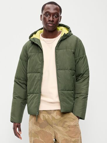 Old Navy Water-Resistant Puffer Jacket - Heritage Green in Kuwait