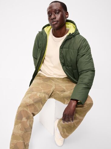 Old Navy Water-Resistant Puffer Jacket - Heritage Green in Kuwait
