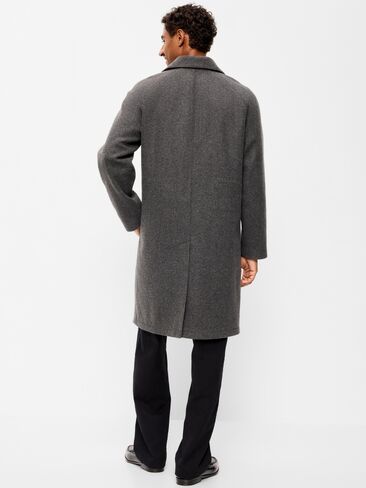 Old Navy Relaxed Long Topcoat - Black Jack in Kuwait
