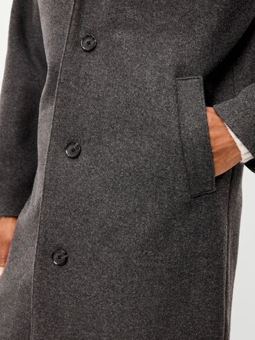 Old Navy Relaxed Long Topcoat - Black Jack in Kuwait