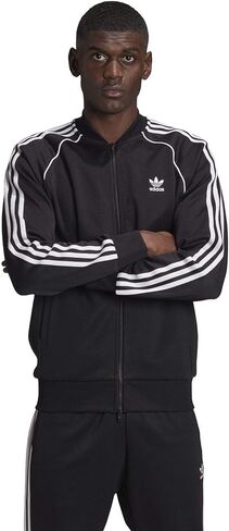 جاكيت أديداس أوريجينالز رجالي Adicolor Classics Primeblue SST Track Jacket, أبيض/رمادي/أبيض in Kuwait