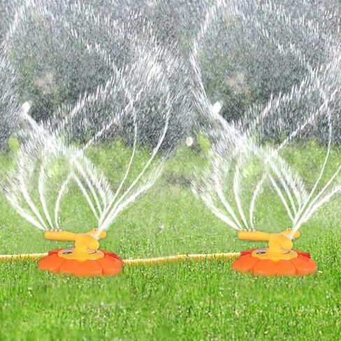 Water Sprinkler for Kids Toddlers Sprinklers with Roating Spray Nozzles Attaches Garden Water Hose Outdoor Play Outside Toys 3-4 Summer Backyard Lawn Game Yard Water Toy for Kids 3-5 4-8 Boy Girl in Saudi Arabia
