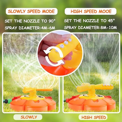 Water Sprinkler for Kids Toddlers Sprinklers with Roating Spray Nozzles Attaches Garden Water Hose Outdoor Play Outside Toys 3-4 Summer Backyard Lawn Game Yard Water Toy for Kids 3-5 4-8 Boy Girl in Saudi Arabia