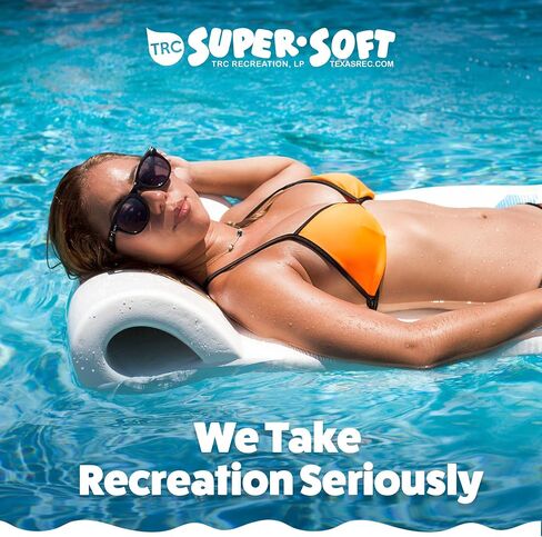TRC Recreation Sunsation 1.75" Thick Foam Pool Float Lounger w/ Headrest for Lounging & Sunbathing in Swimming Pools, Beaches & Lakes, 70" x 26 in Kuwait