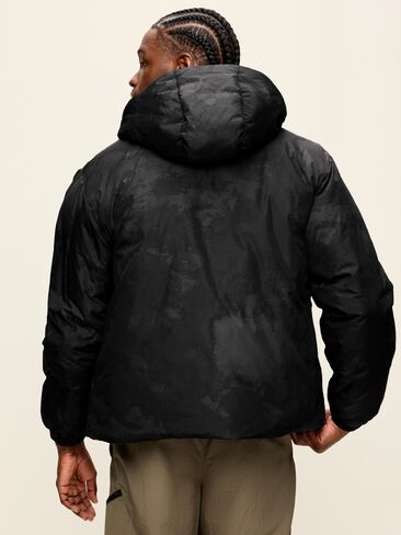 Old Navy Water-Resistant Utility Puffer Jacket - Black Print in Kuwait