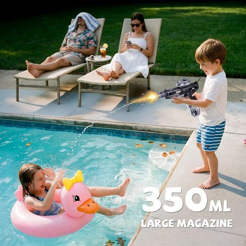 2 Pack Water Gun for Kids Boys, Squirt Water Gun for Kids with LED Light in Saudi Arabia