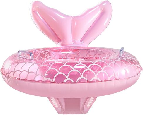 KISSHAKE Baby Pool Float, Mermaid Baby Swimming Float, Toddler Swim Trainer, Inflatable Pool Floats for Toddlers, Water Toys, Infant Swim Floats, Toddler Floaties, Kids Beach Toys Summer Essentials in Saudi Arabia