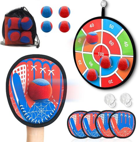 Toss and Catch Ball Game Set, Toddler Baseball Glove for Beach Pool Yard, Kids Sports & Outdoor Play Toys with Family, Fun Birthday Gift for Ages 3 4 5 6 7 8-12 Year Old Boys Girls in Saudi Arabia
