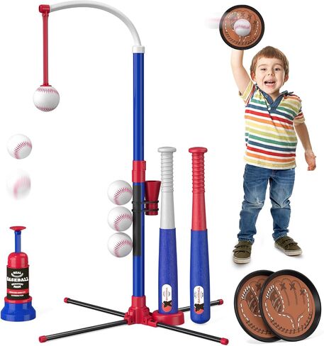 HYES 3-in-1 Baseball Set for Kids with Auto Pitching Machine in Saudi Arabia