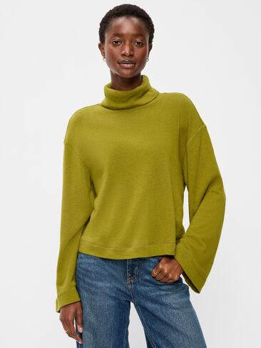 Old Navy Long-Sleeve Oversized Turtleneck Sweater - Mysterious Fern in Saudi Arabia