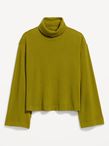 Old Navy Long-Sleeve Oversized Turtleneck Sweater - Mysterious Fern in Saudi Arabia